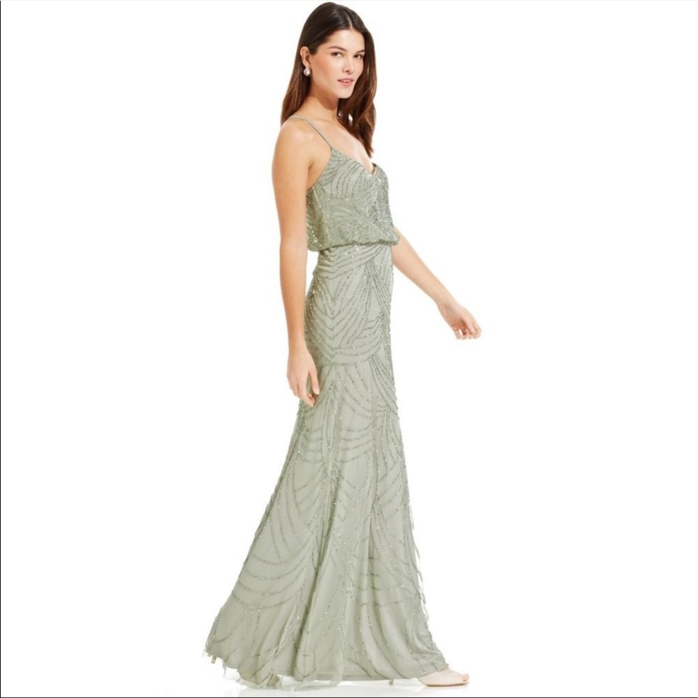 Adrianna Papel beaded gown